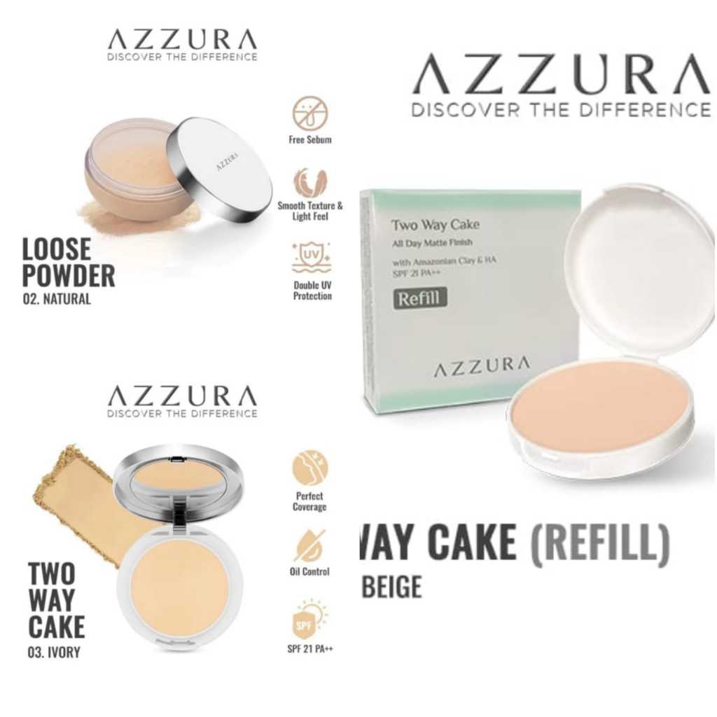 (COD)AZZURA LOOSE POWDER|COMPACT POWDER
