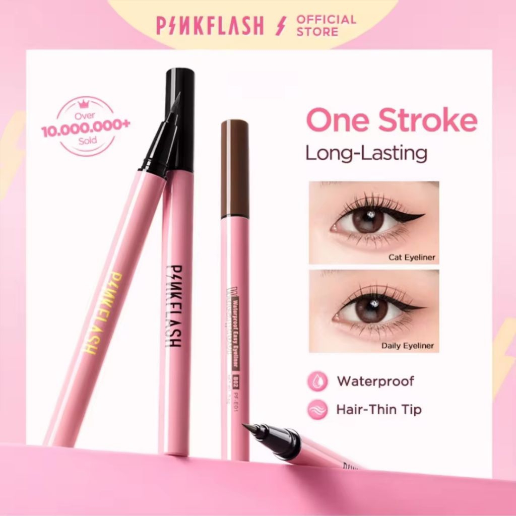 Pink Flash Waterproof Easy Eyeliner