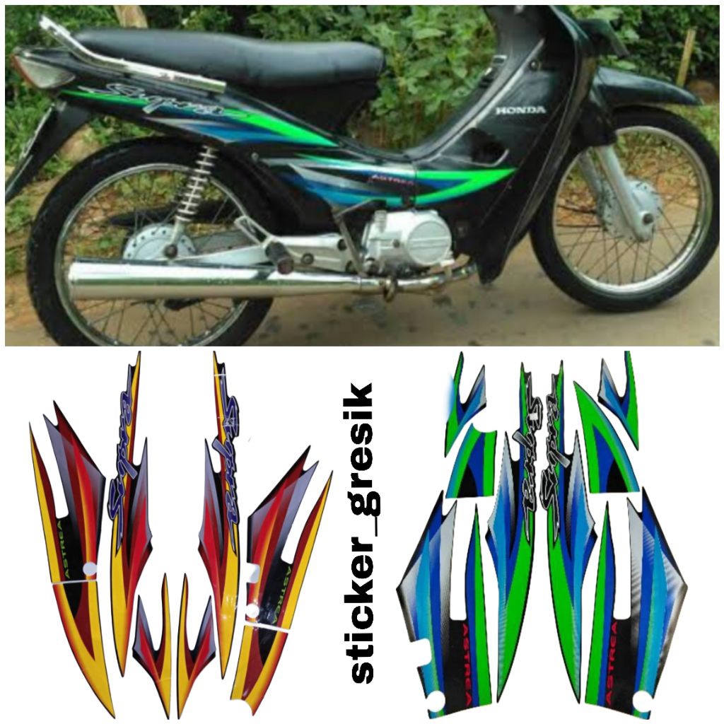 striping sticker Supra 2002