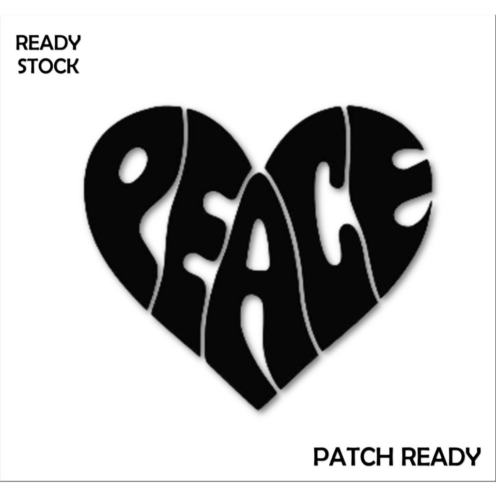 EMBLEM PATCH BORDIR PEACE BEST QUALITY - BDS