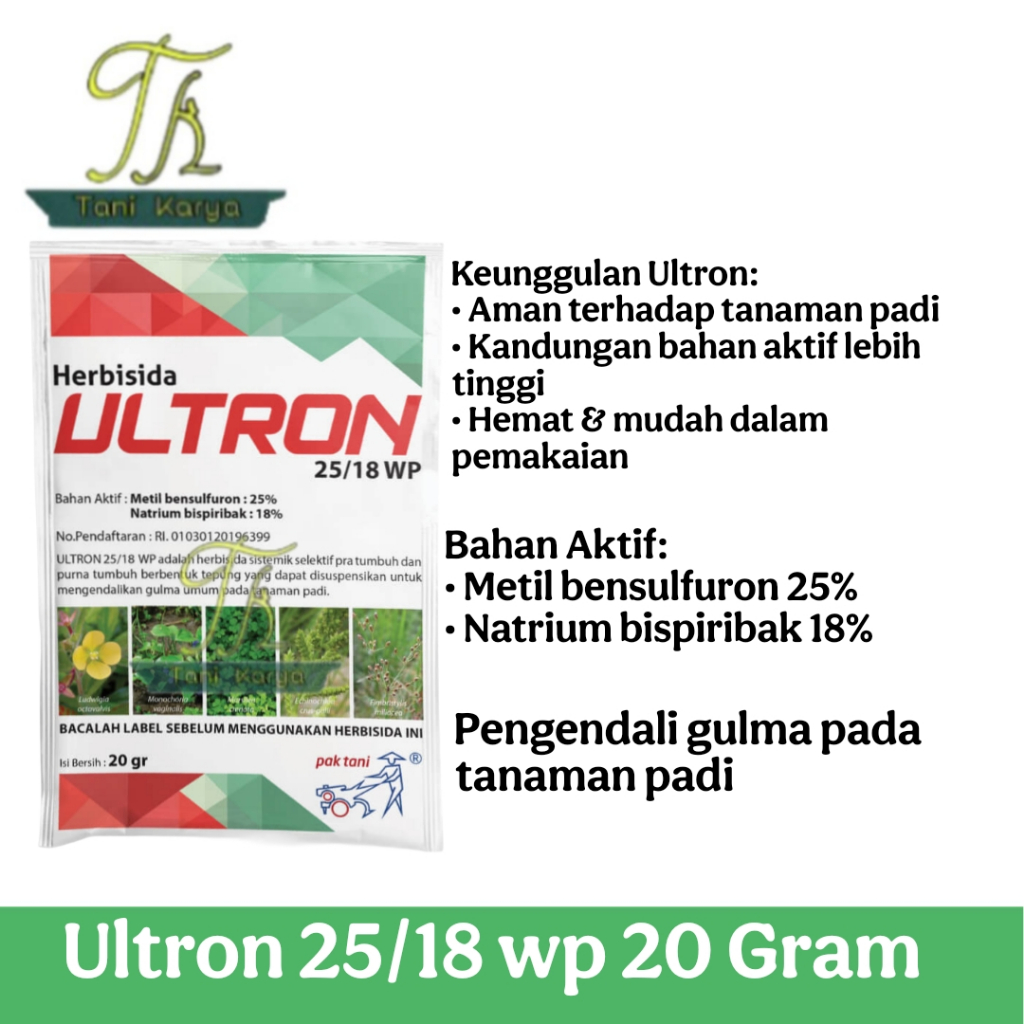 HERBISIDA ULTRON 25/18 WP 20 GRAM