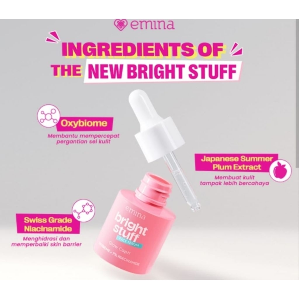 Emina bright stuff face serum 30ml