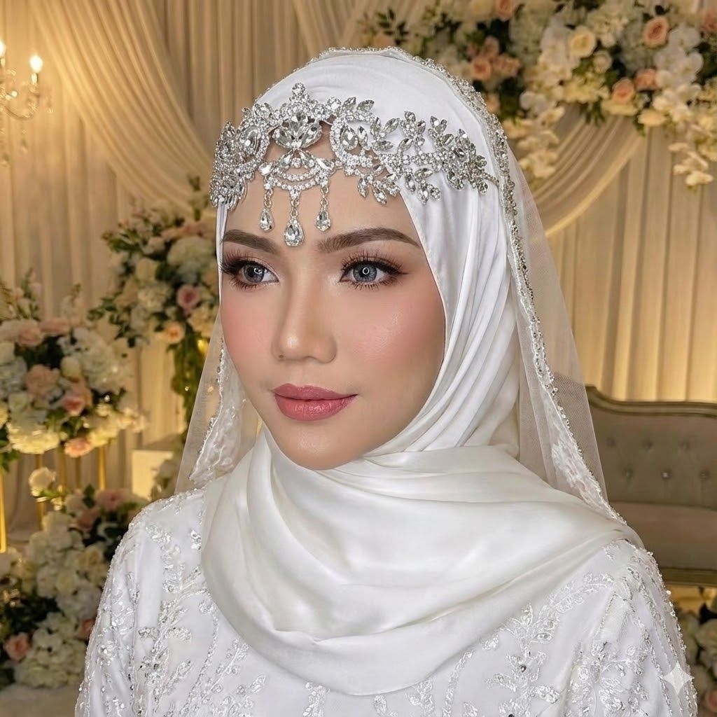 Headpiece Bindi Permata Rhinestone Lentur