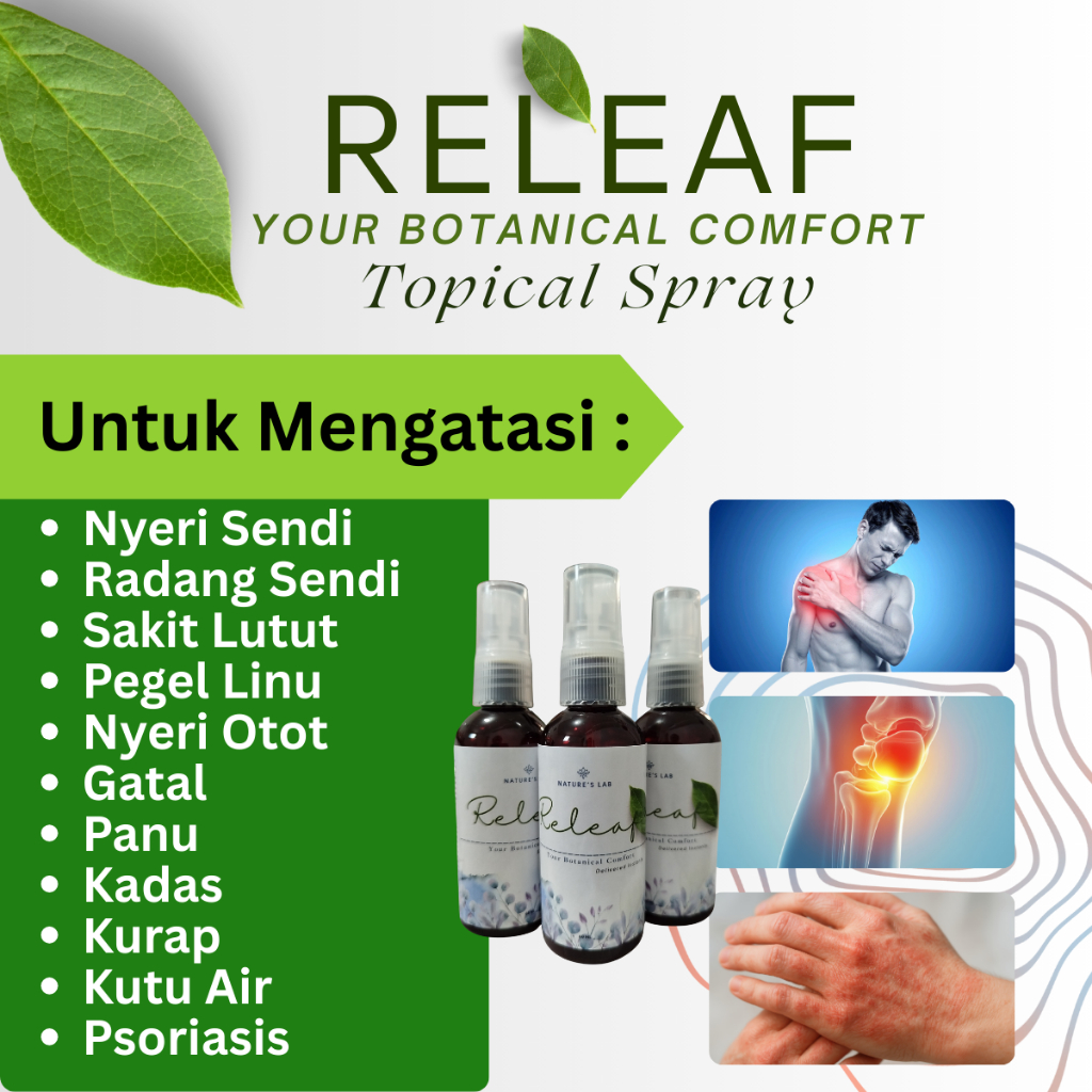 Releaf Topical Herbal Spray