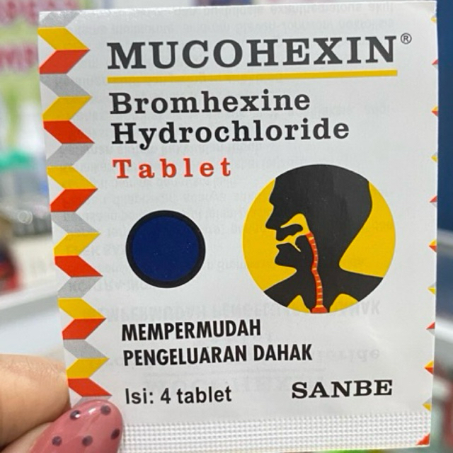 Mucohexin 8mg 4 tablet