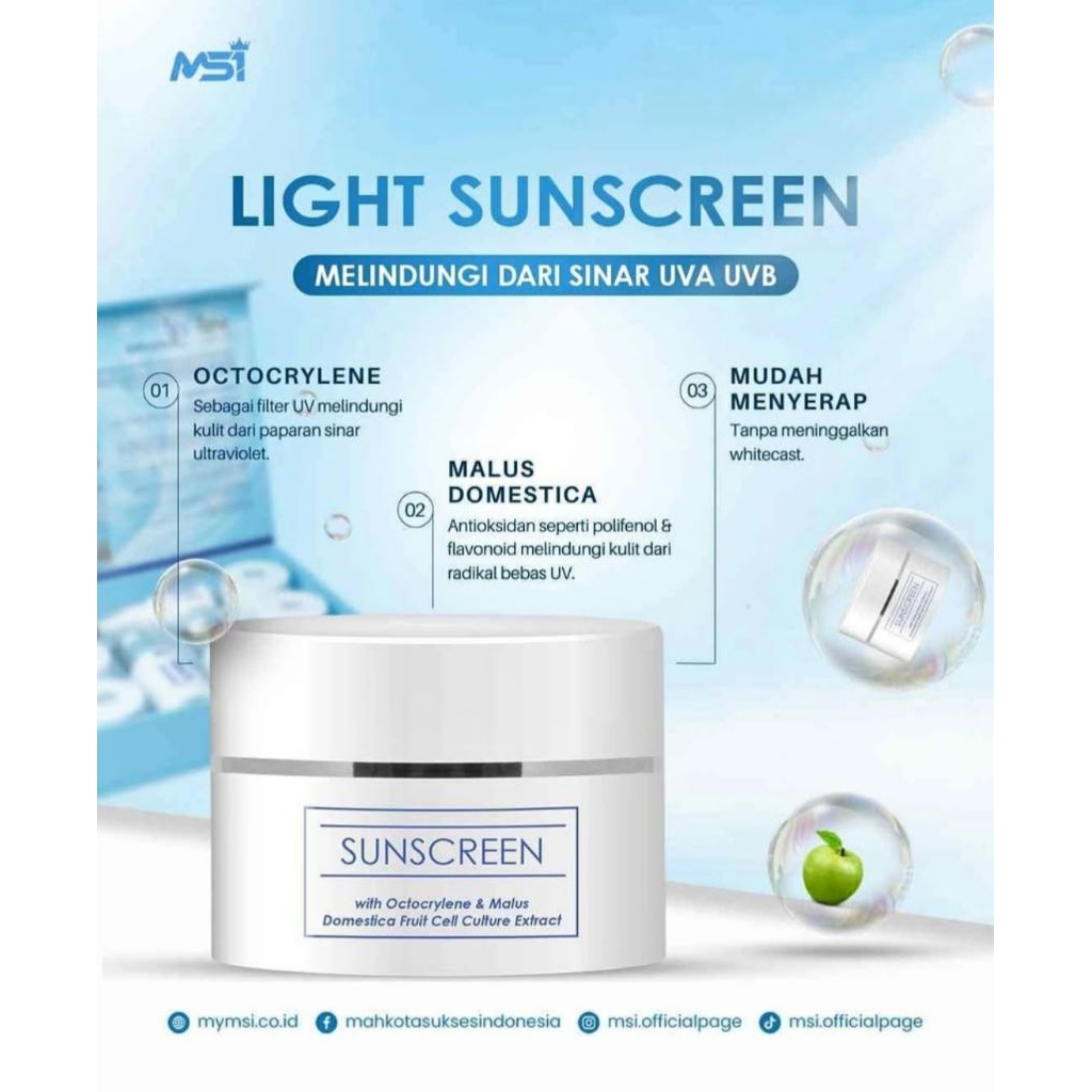 SUNSCREEN MSI original 100%