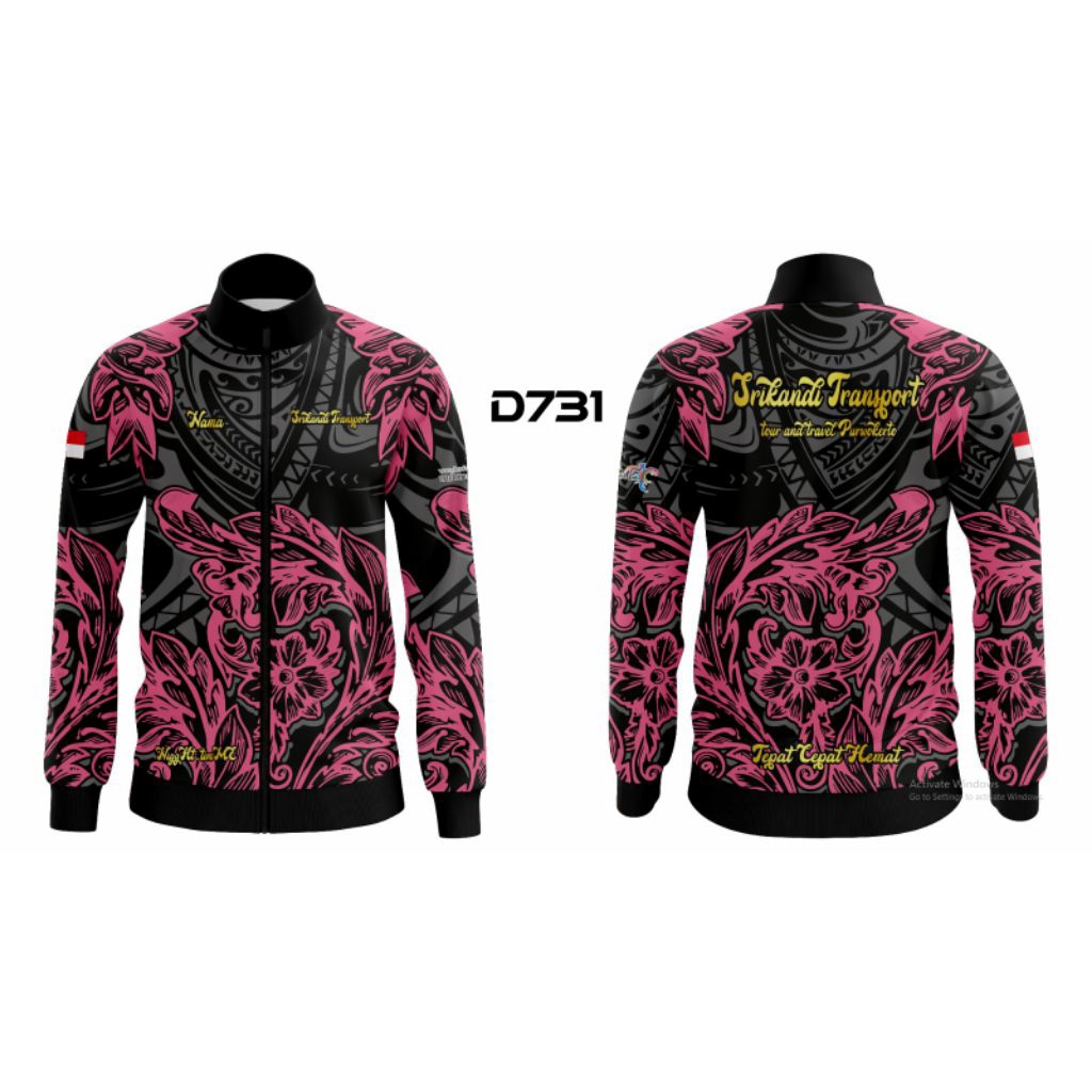 costum jaket full printing