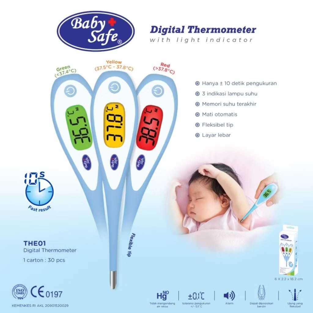 BABYSAFE DIGITAL THERMOMETER W/LIGHT- THE01