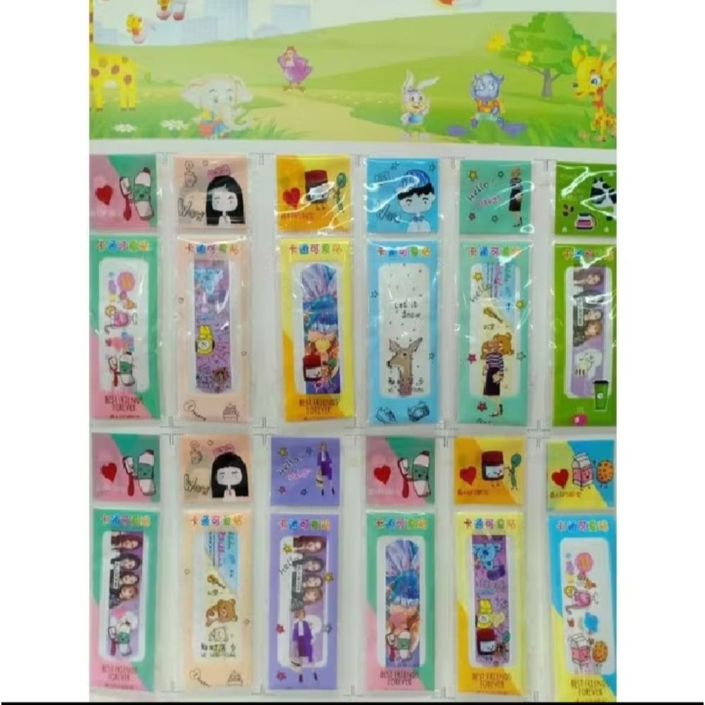 12 pcs plester luka karakter