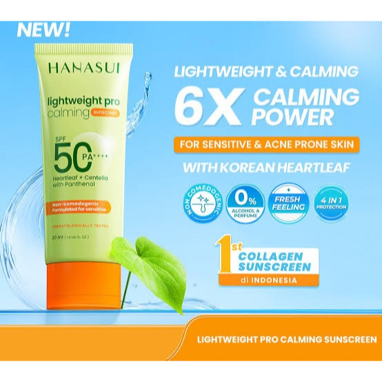 Hanasui Lightweight Pro Calming Suncreen SPF 50pa+++