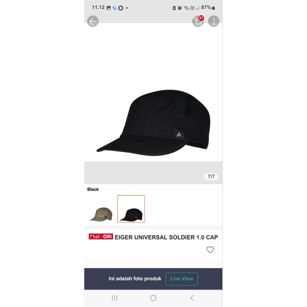 EIGER UNIVERSAL SOLDIER 1.0 CAP
