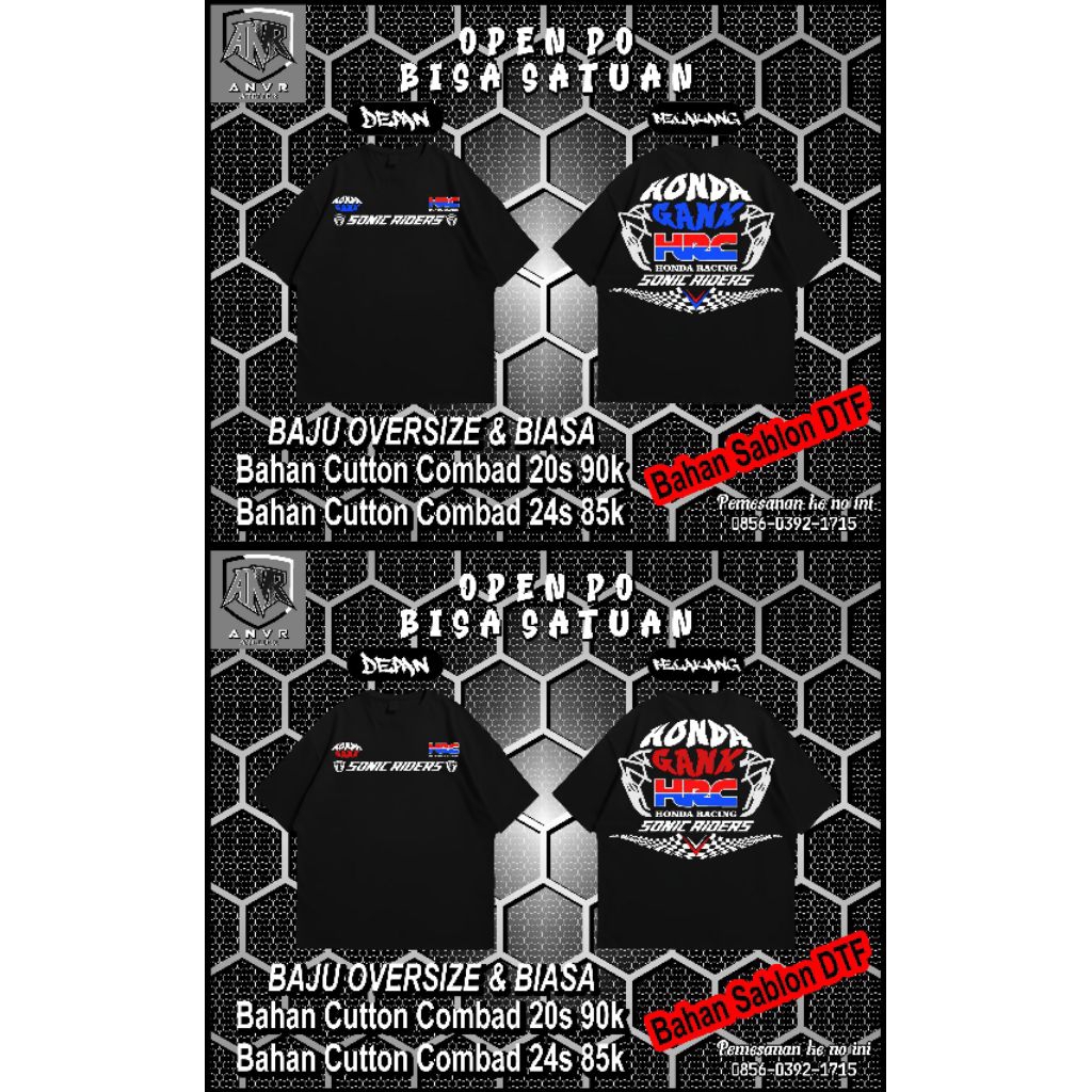 Kaos sablon custom