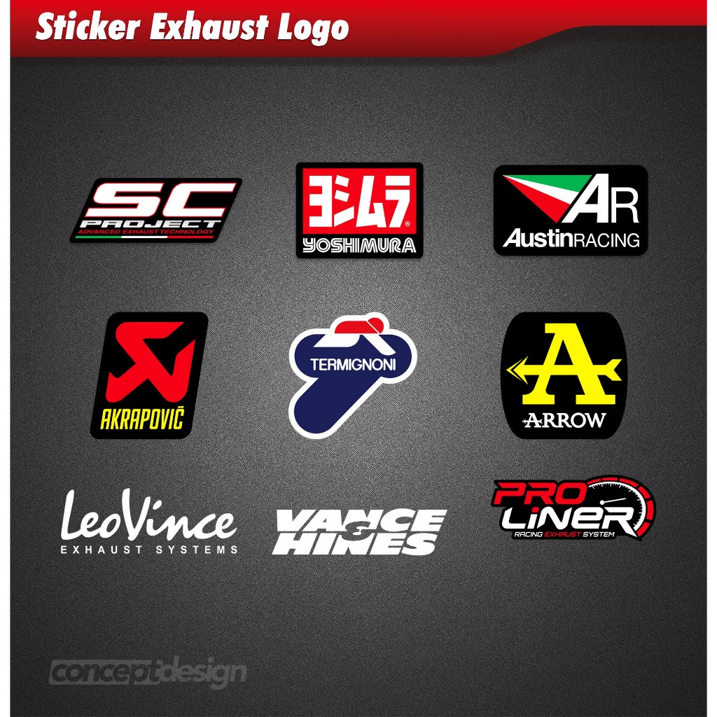 Sticker Exhaust Logo