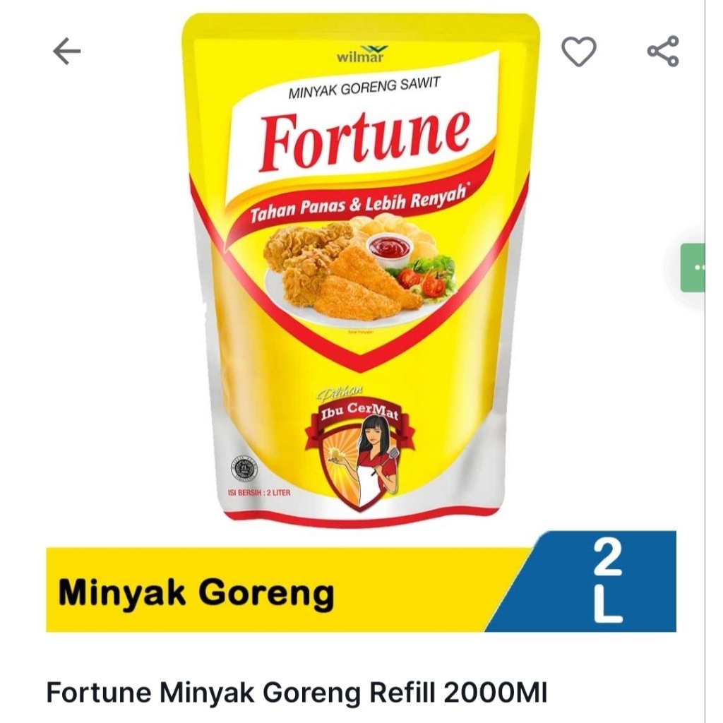 MINYAK GORENG FORTUNE 2LTR