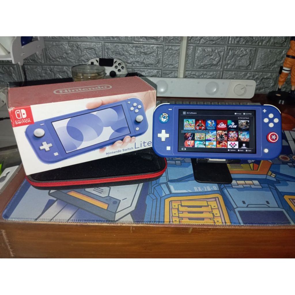 Nintendo Switch Lite blue CFW 256gb