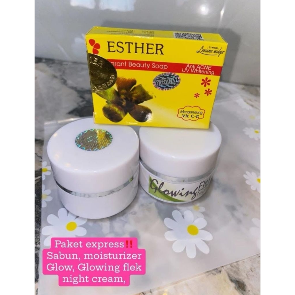 Paketan glowing flek & memutihkan