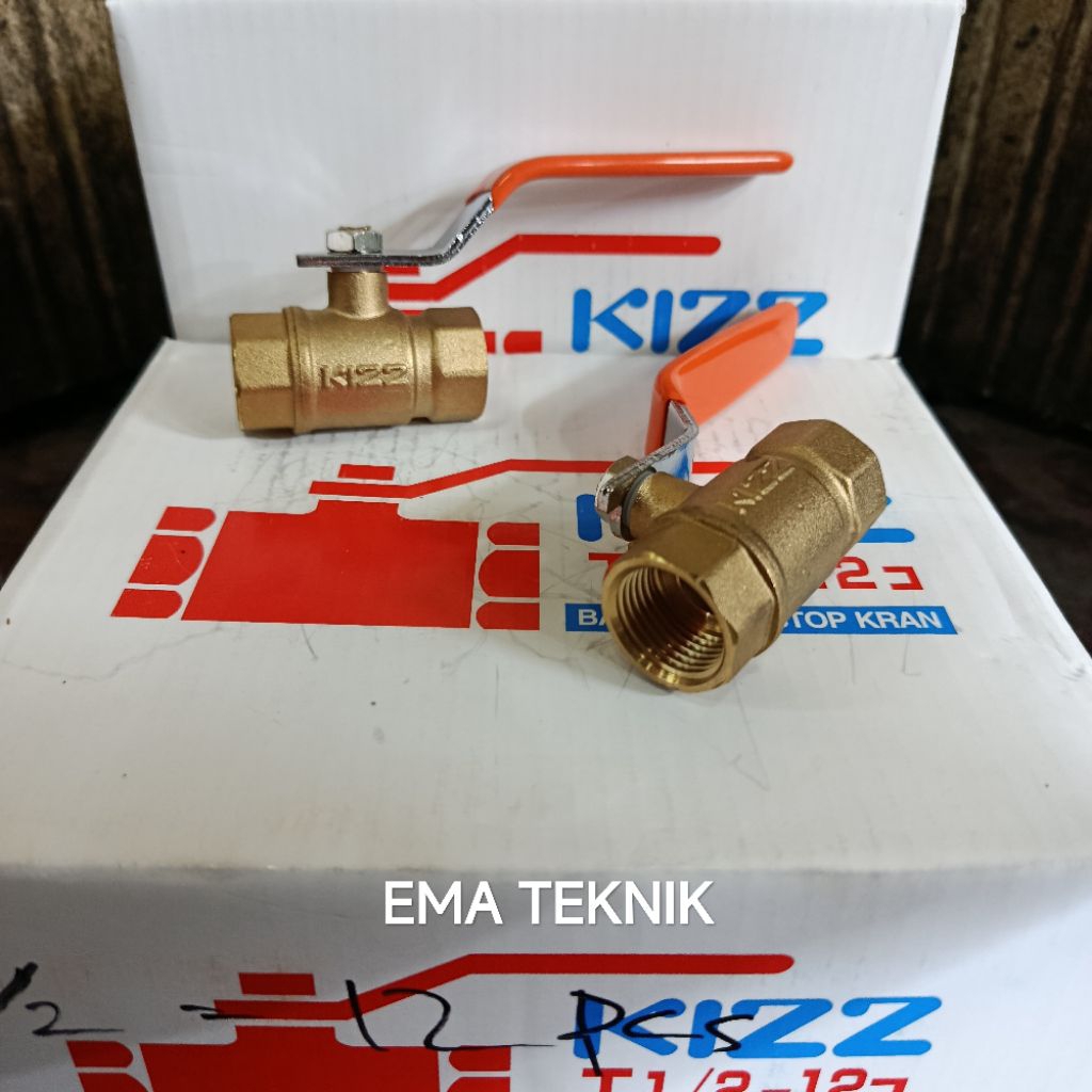 Ball valve kizz kuningan 2" inch
