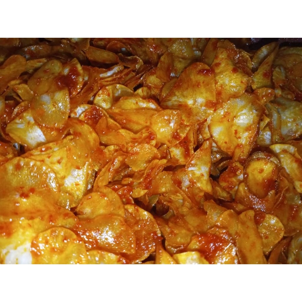 kripik ubi pedas manis
