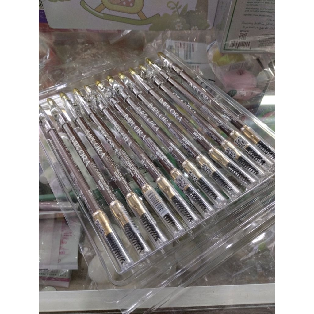 pensil alis implora brown 12pc