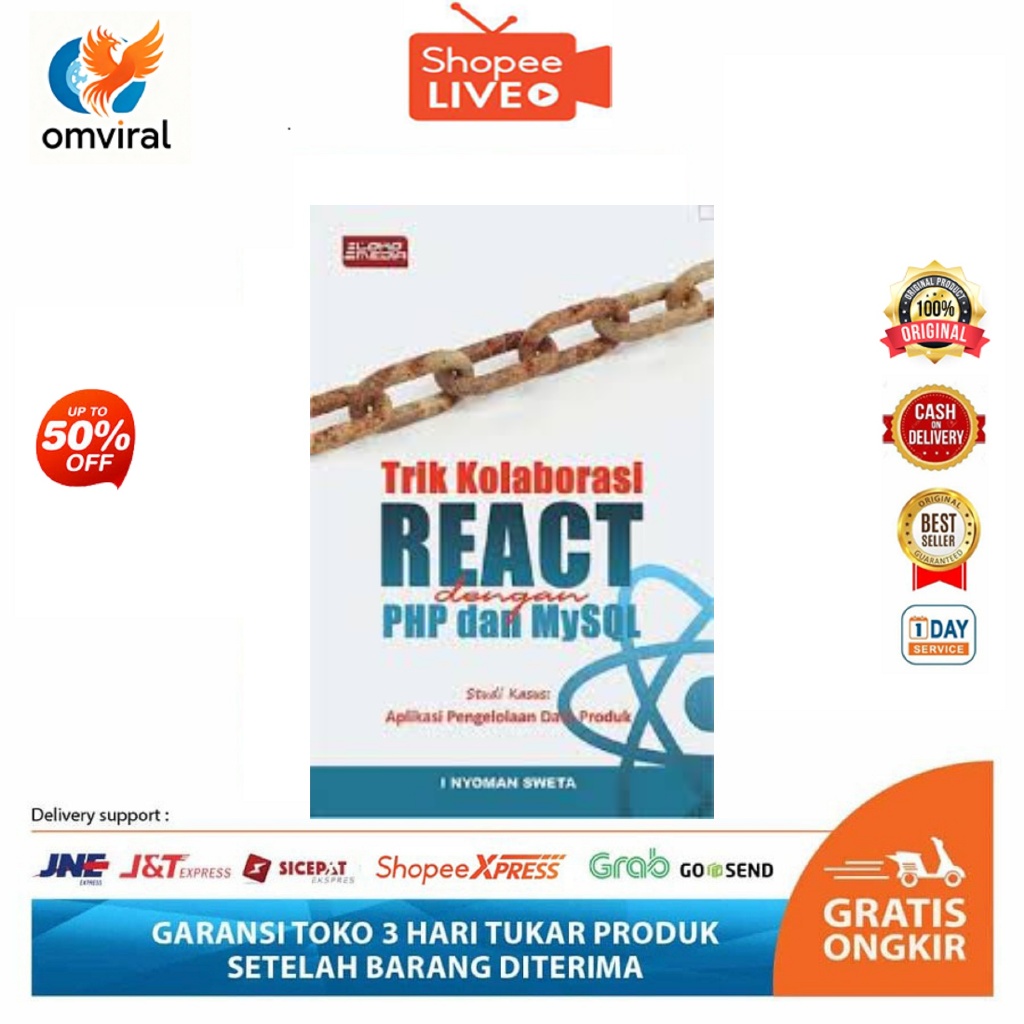 [OV125] Buku React Native PHP MySQL Dasar untuk Pemula | Coding CRUD Chart ES6
