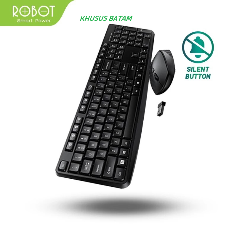 ROBOT KM3100 Keyboard Wireless Mouse Combo Original