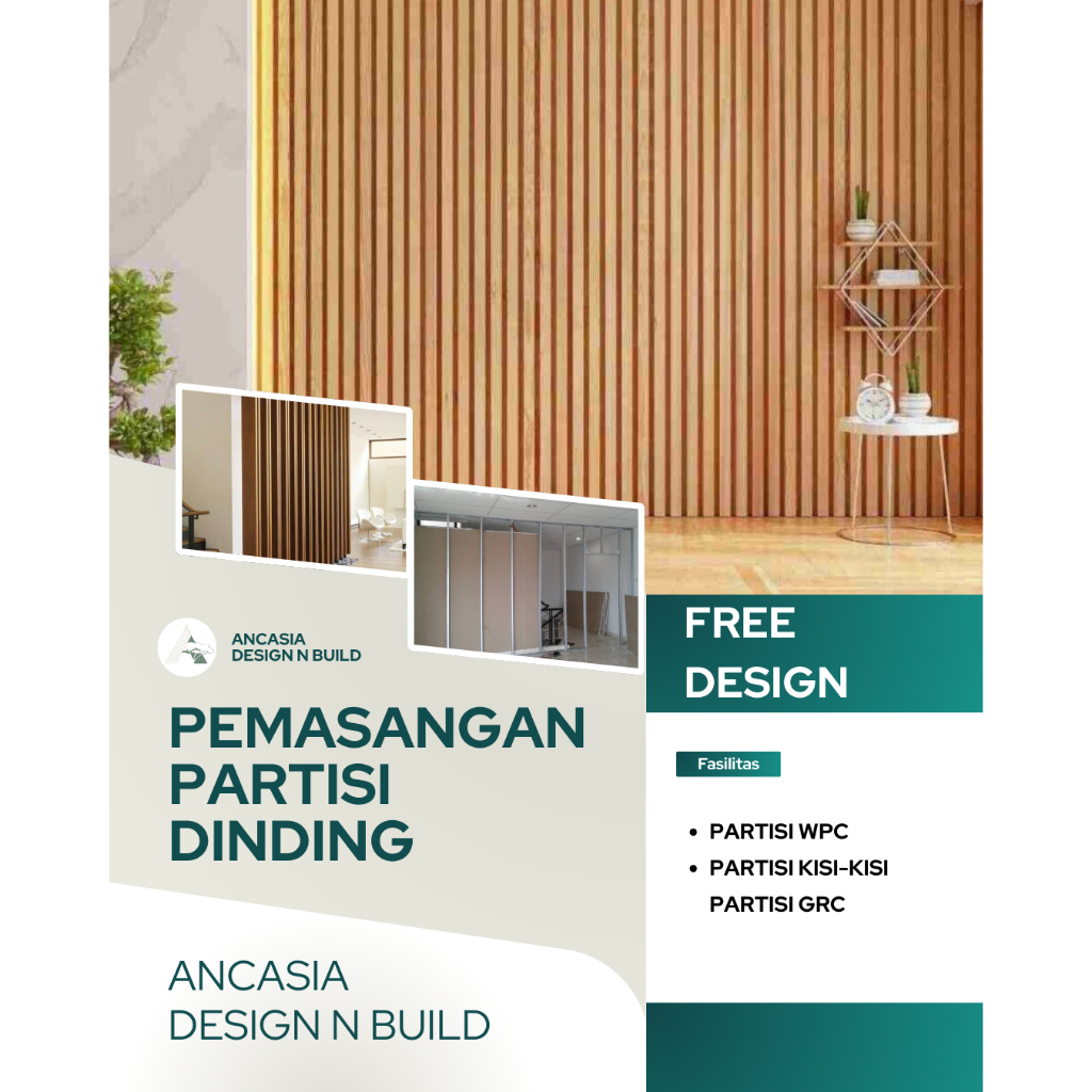 Pasang Partisi Dinding Kustom