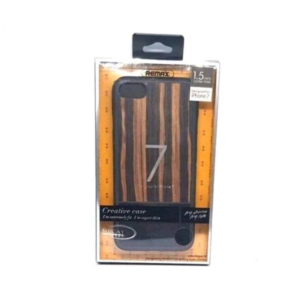 REMAX CASE WALNUT IPHONE 7 / 8 CREATIVE CASE