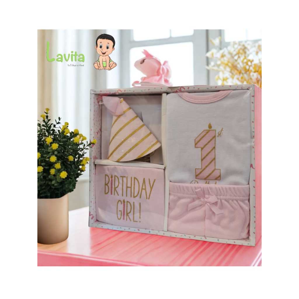 Gift Set First Birthday 4 Pc