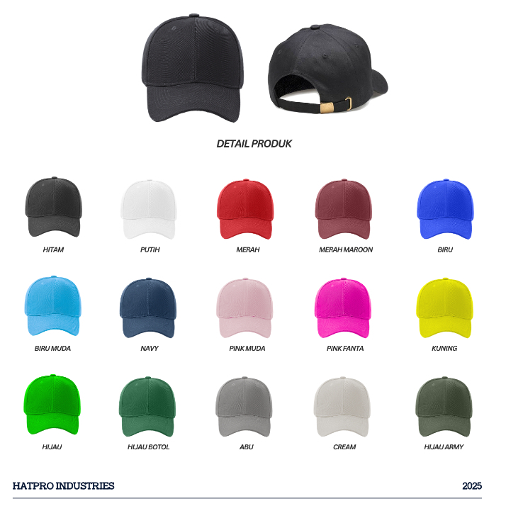 Topi Baseball Rapel Dewasa