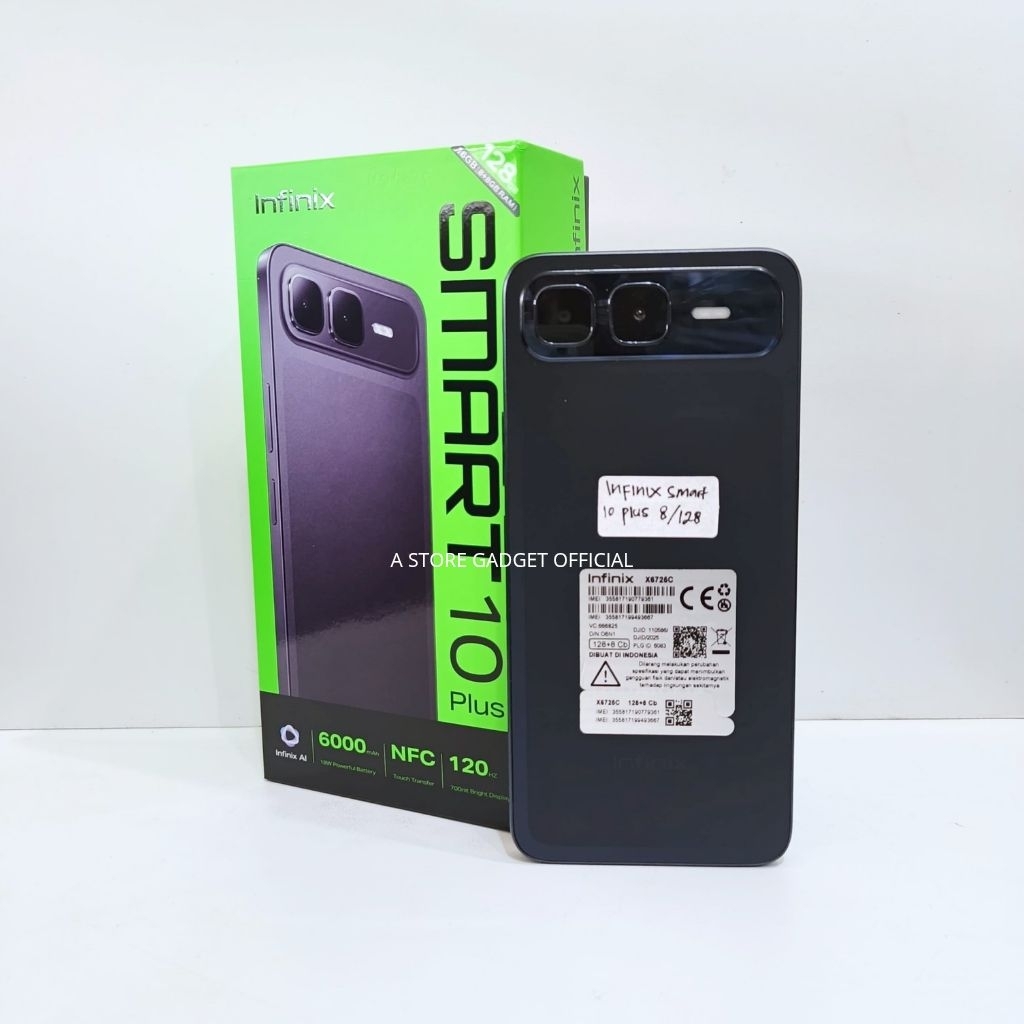 INFINIX SMART 10 PLUS 8/128 SECOND FULLSET ORI
