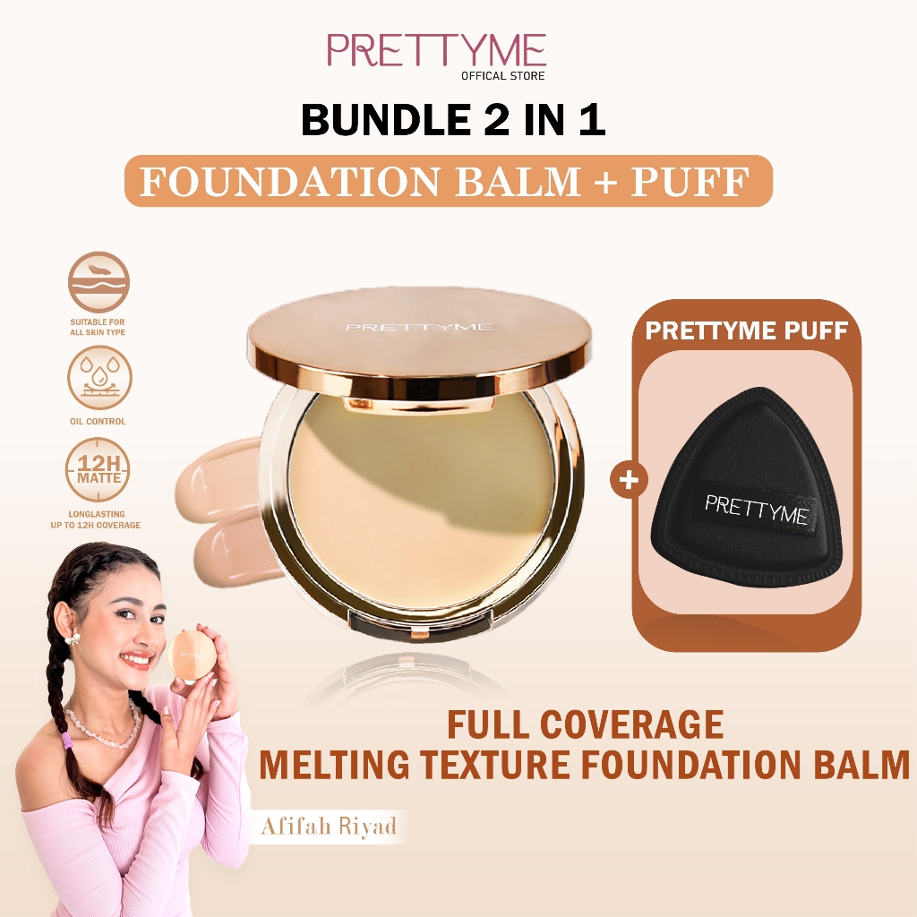 NEW!!! [PROMO SET!!] PRETTYME Foundition balm compact foundation liquid foundation solid foundation