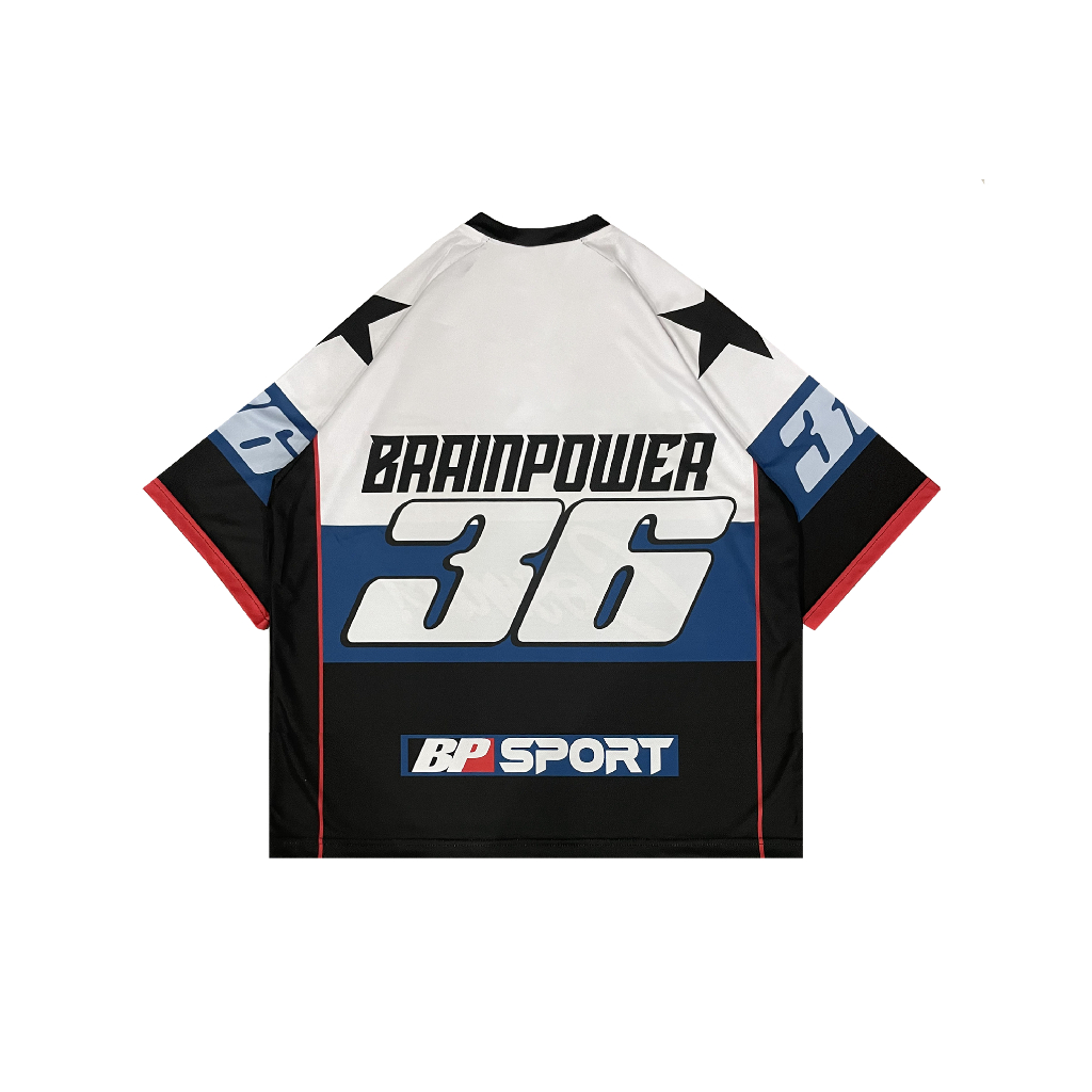 Brainpower Jersey Boxy Oversize Cosmic Blue