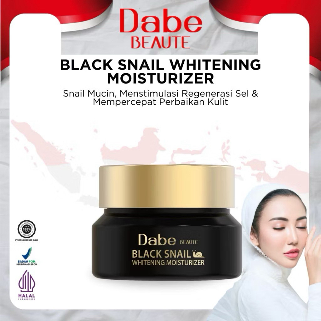 DABE BEAUTE BLACK SNAIL WHITENING MOISTURIZER