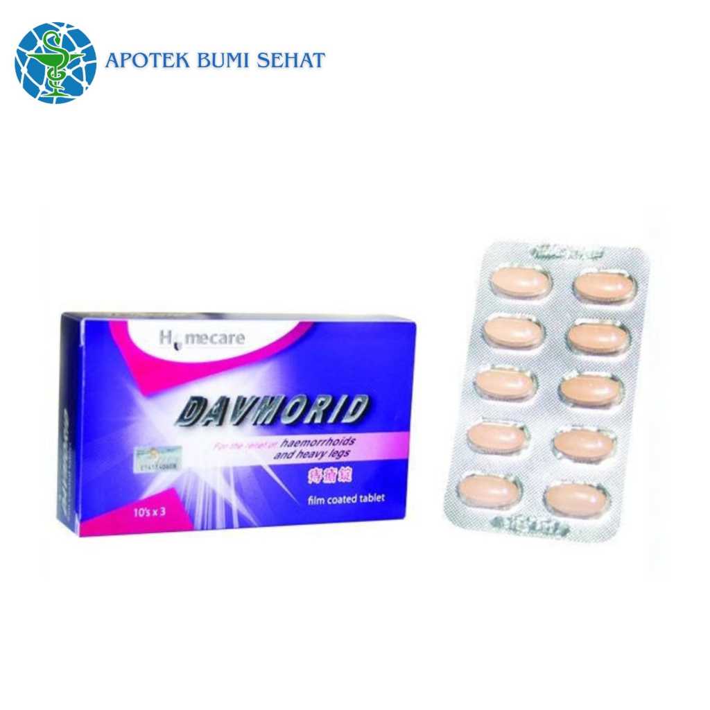 Davmorid Obat Wasir dan Varises ( per Tablet )