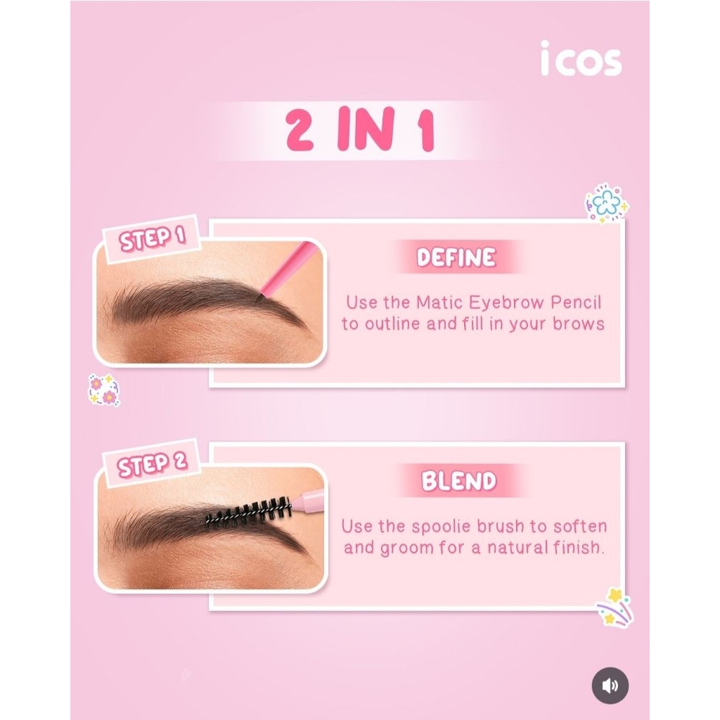 ICOS EYE ROCKIN BROW LINER- BROWN FLEX