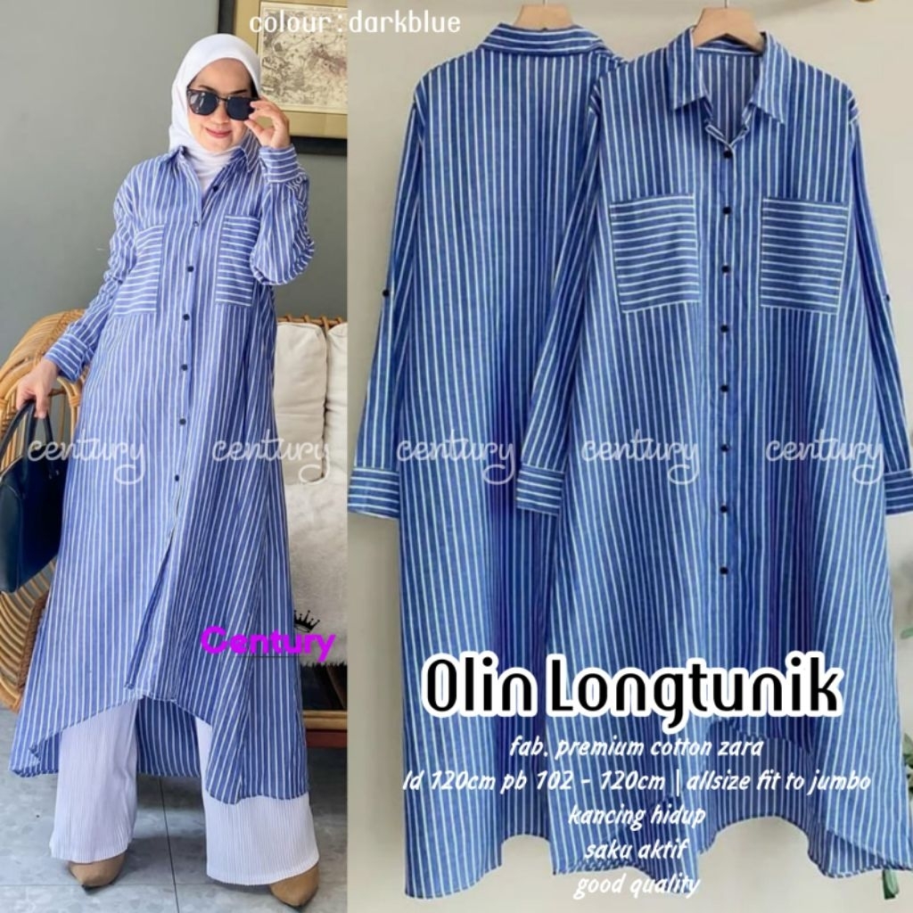 Olin Long Tunik Katun