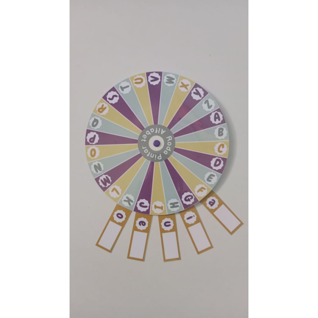 roda pintar alfabet