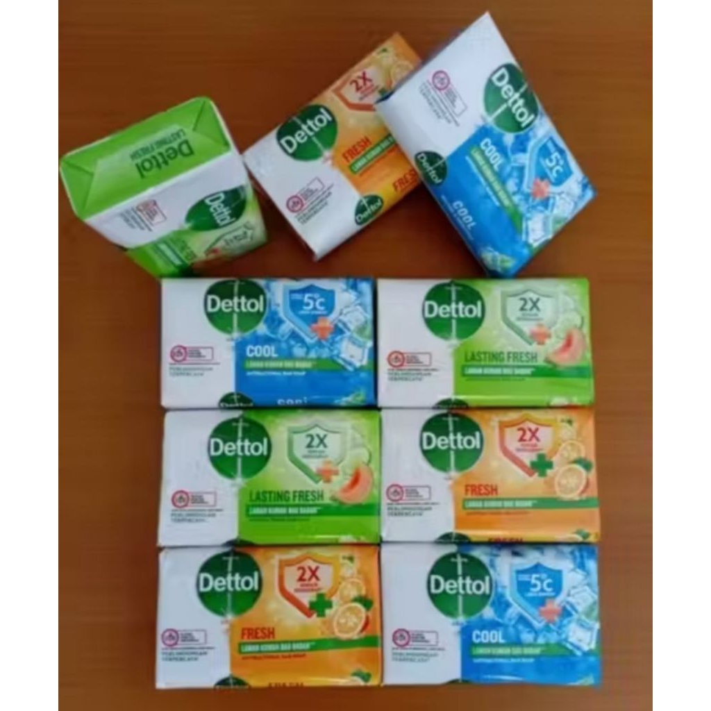 10pcs sabun dettol 60gr