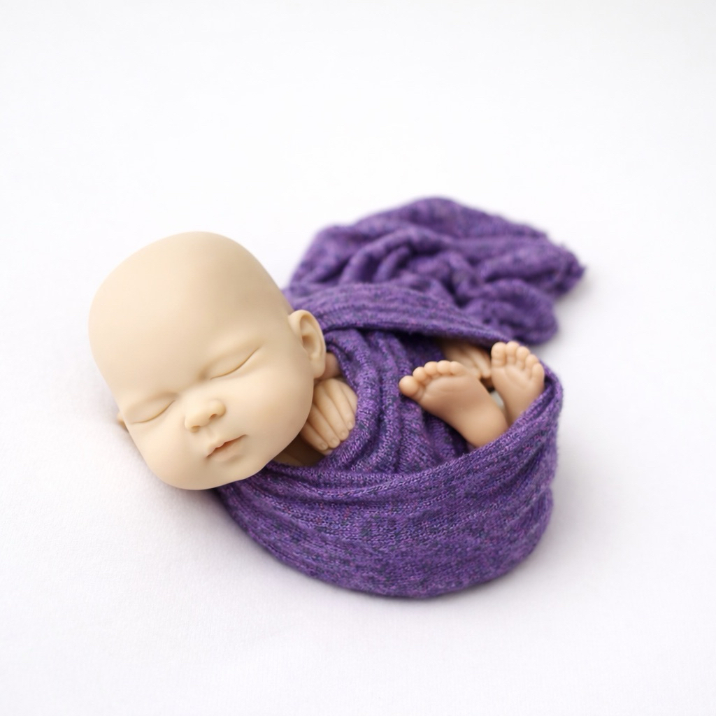 Wrap Rajut stretch Purple