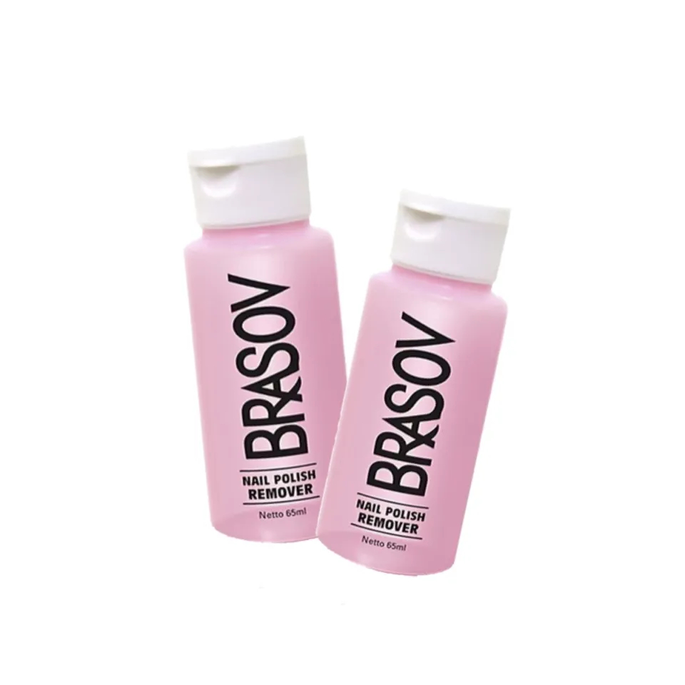 (BUNDLE TWINPACK) Brasov Nail Polish Remover 65ml