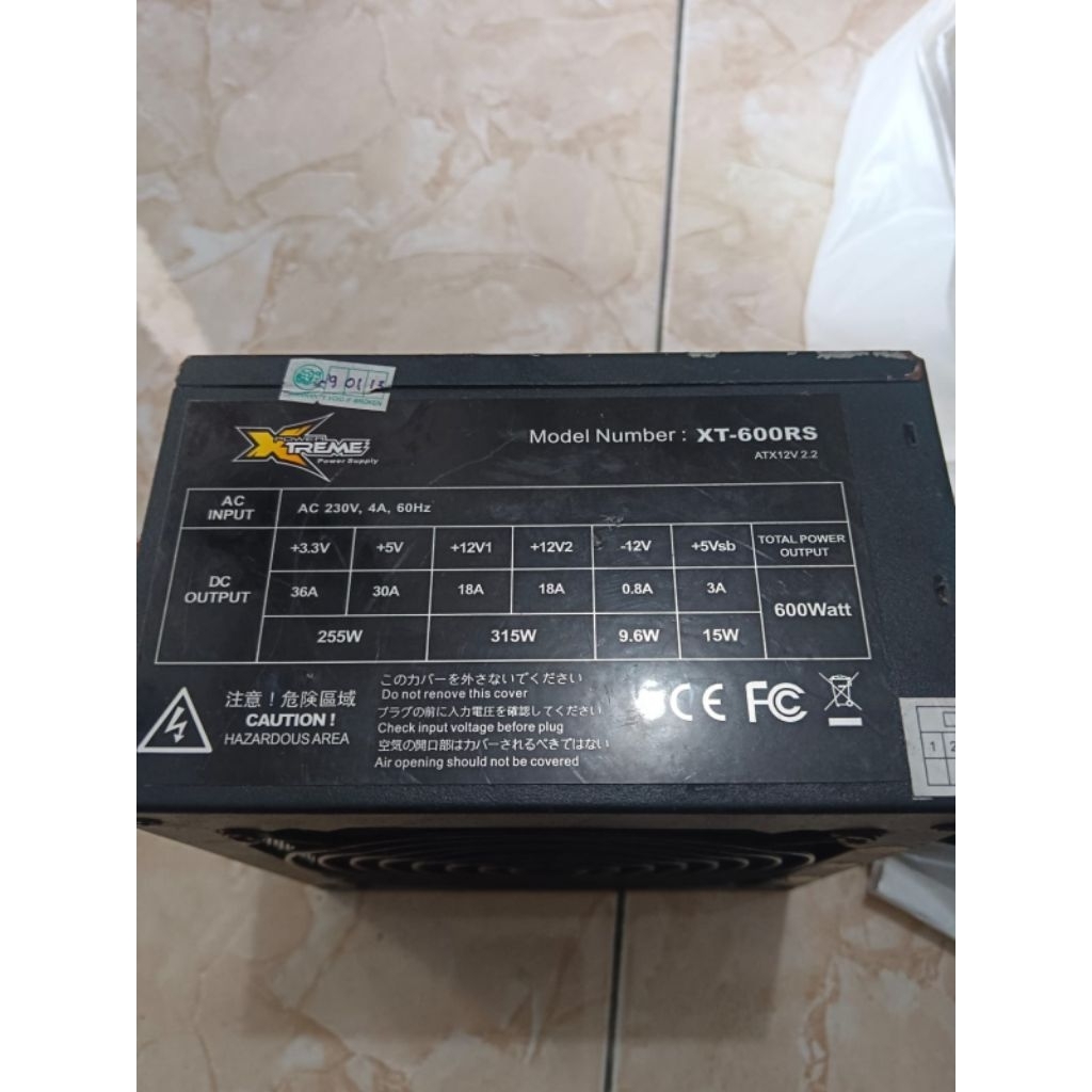 Psu 600 w Normal