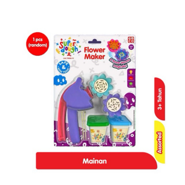 Super Dough Flower Maker Mainan Anak Assorted