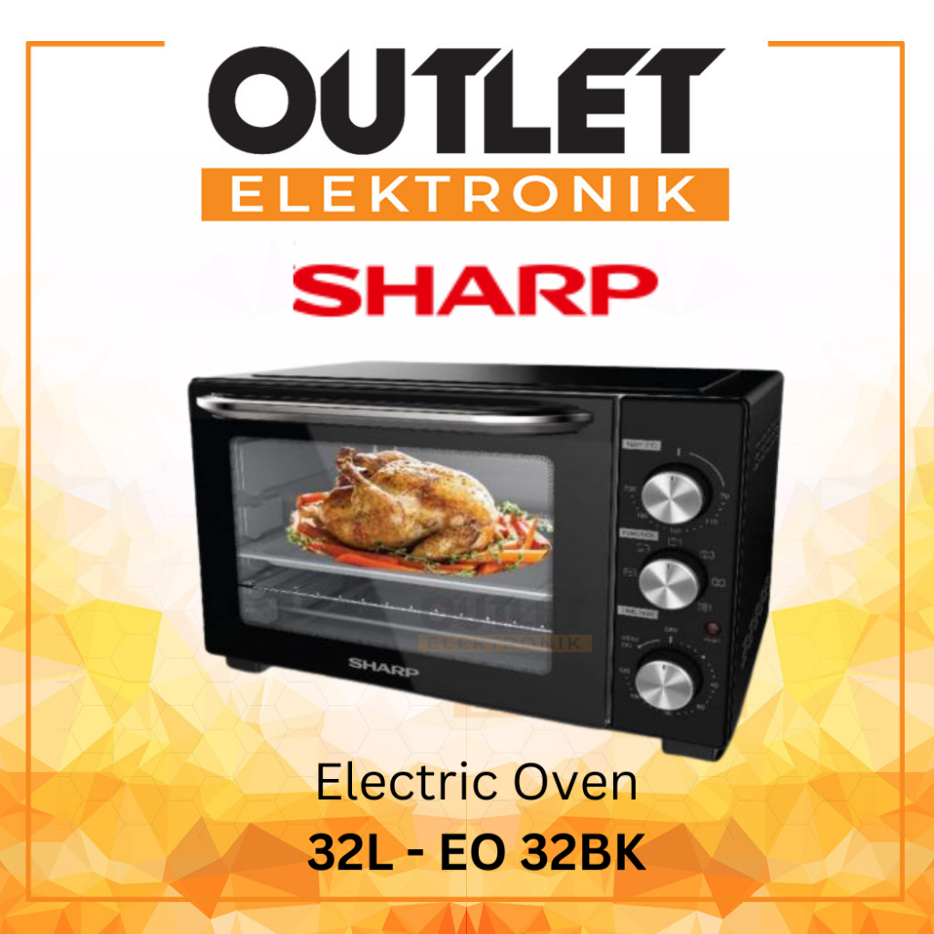 SHARP Oven Listrik EO 32BK / EO-32BK / EO32BK 32 Liter