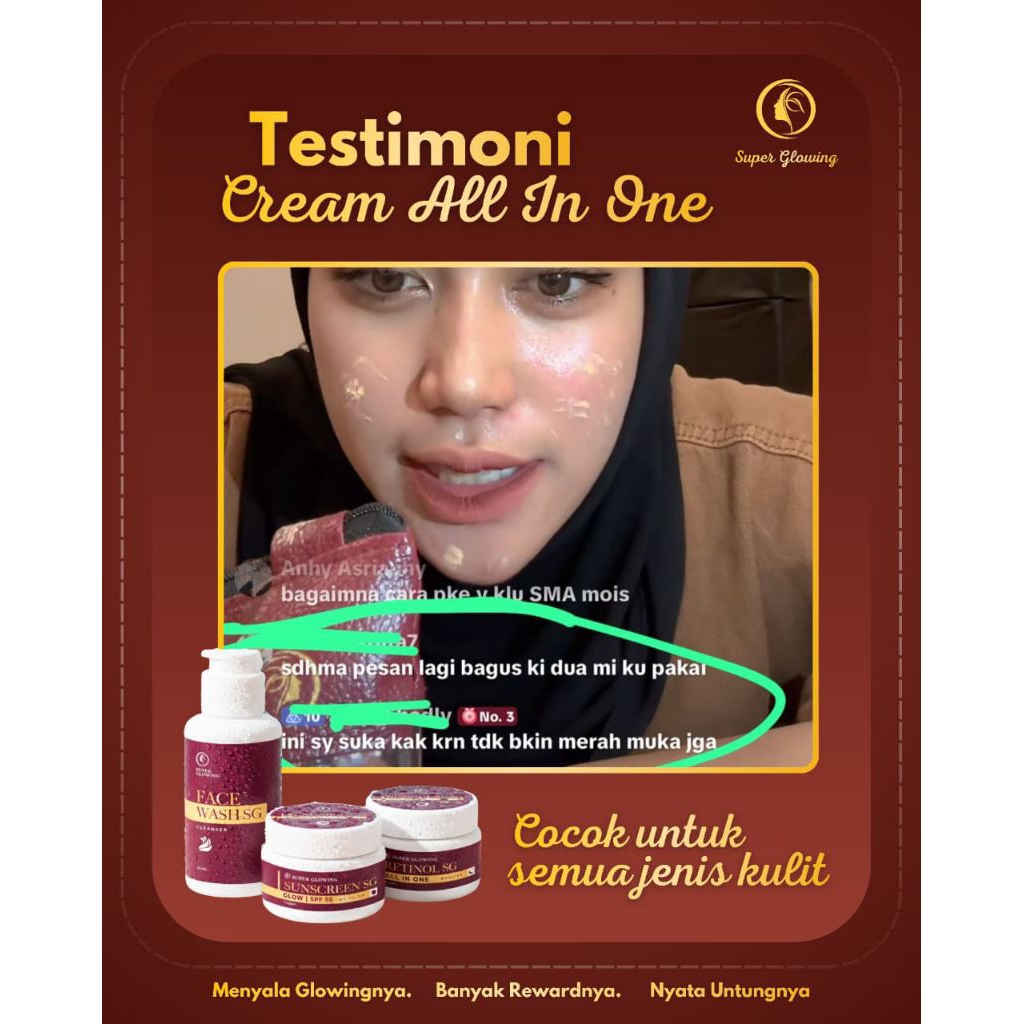 cream super glowing