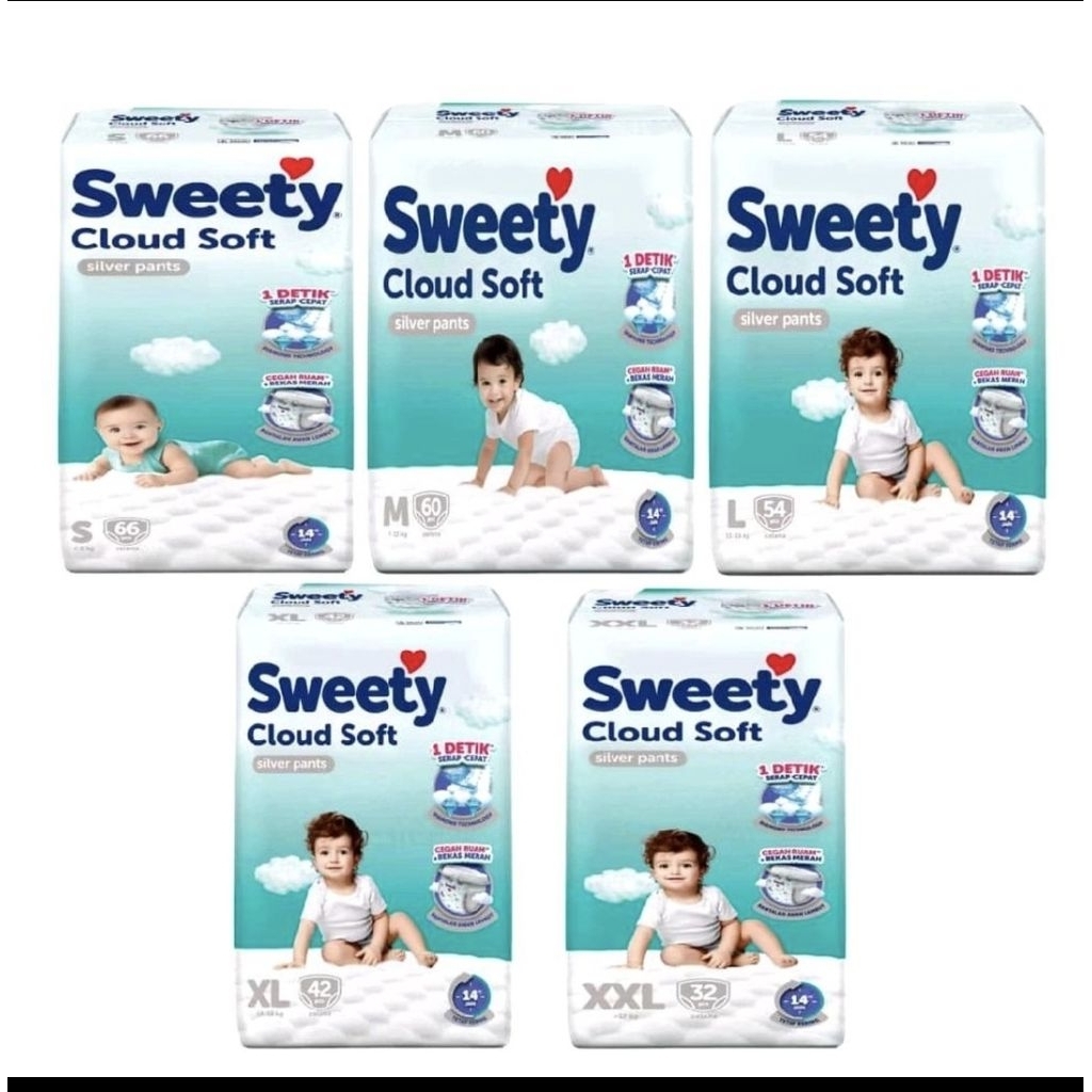 Sweety Cloud Soft s,m,l,xl |Popok Bayi Sweety cloud soft
