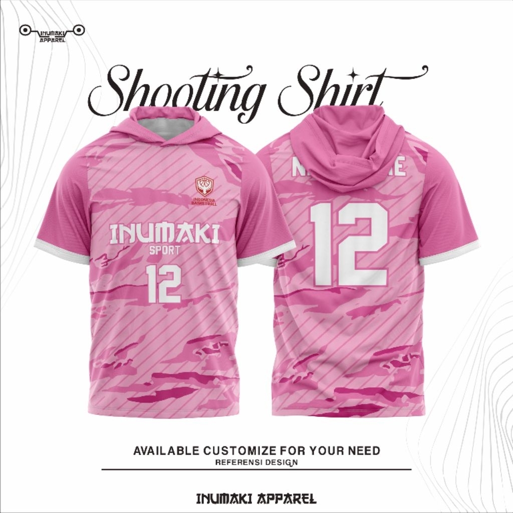 [COD] ShootingShirt BasketBall Bebas Custom Pink