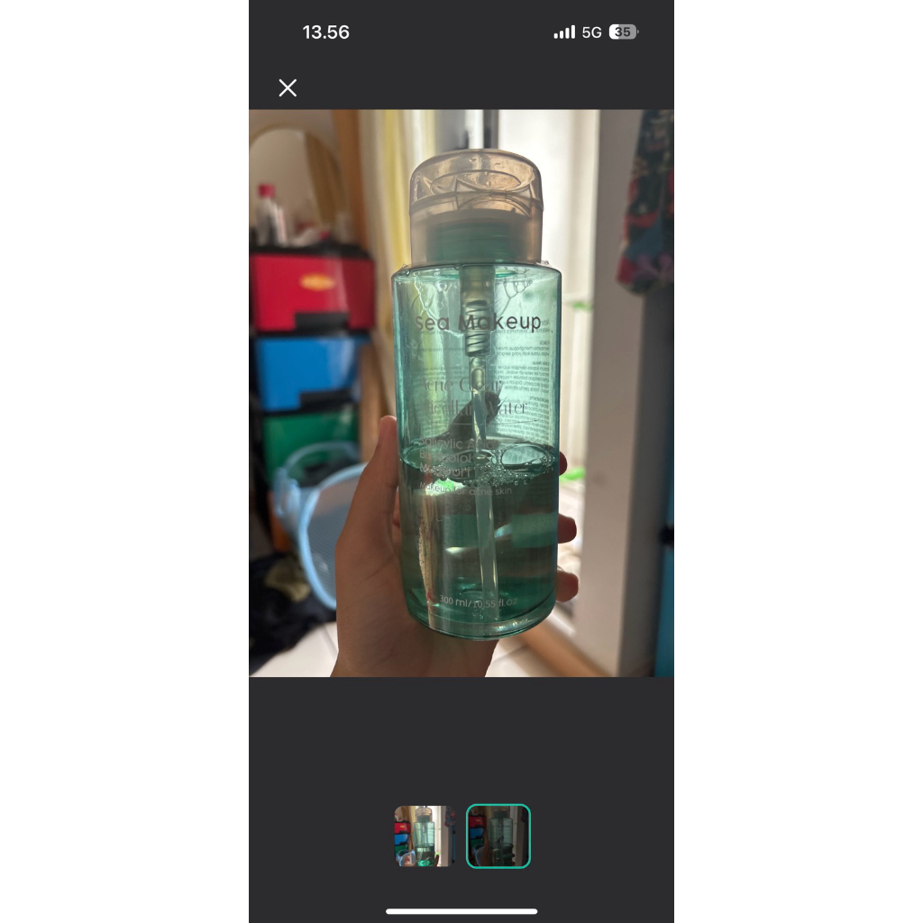 micellar water sea makeup