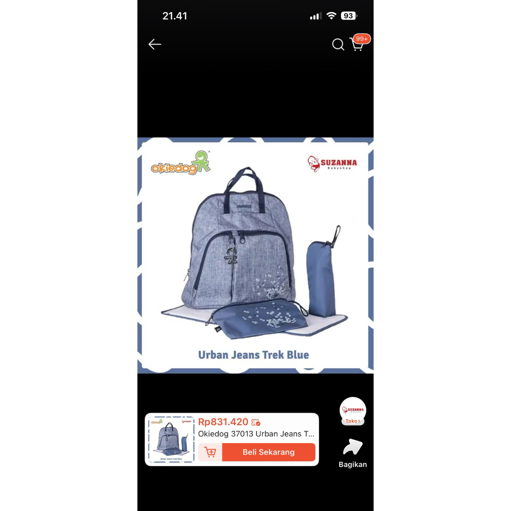 okiedog ransel diaper bag