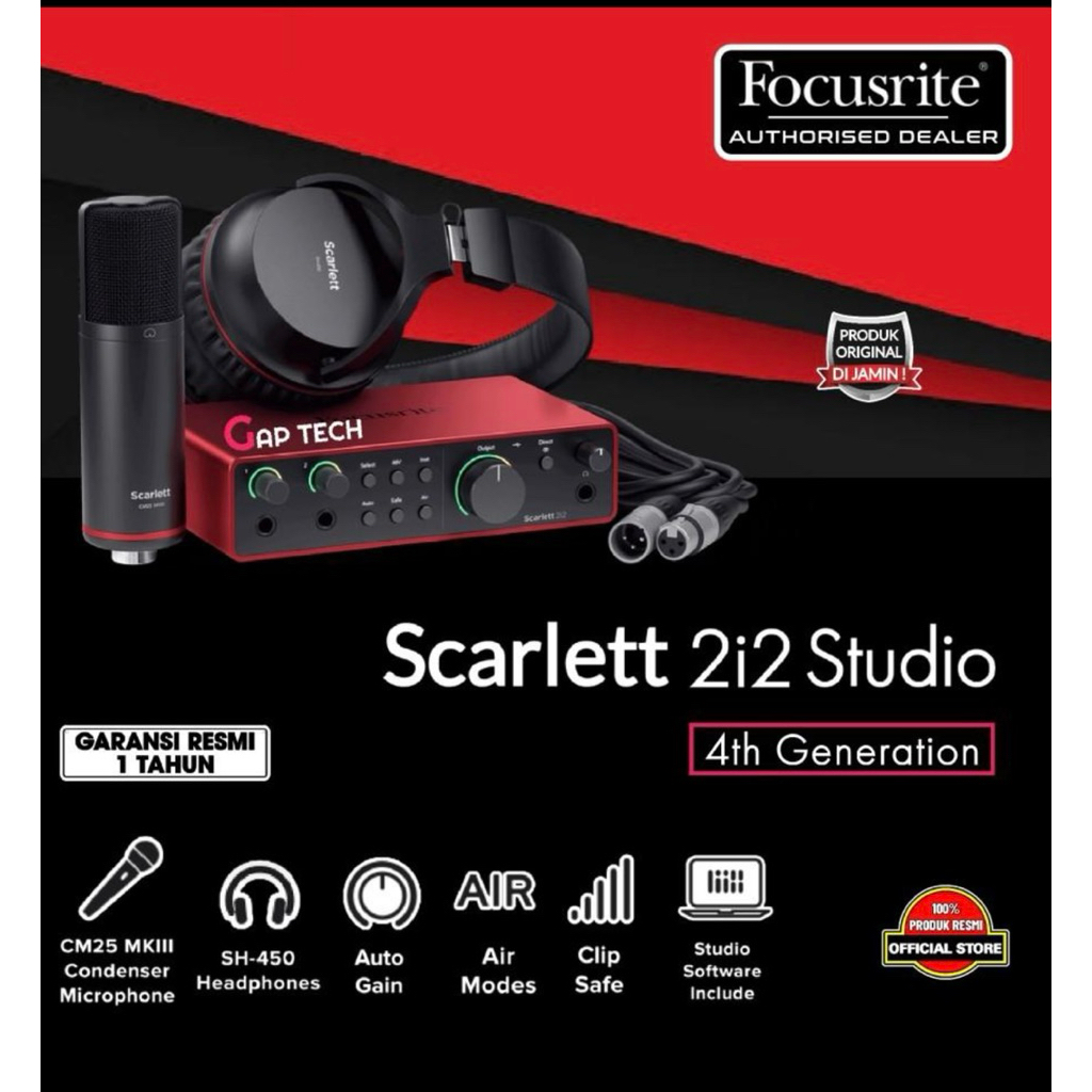 Focusrite Scarlet 2i2 Gen 4
