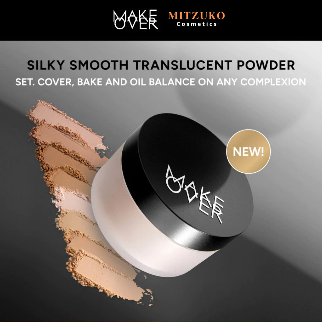 MAKE OVER Silky Smooth Translucent Powder - Bedak Tabur